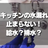 【応急処置あり】キッチンの水漏れが止まらない！「給水」か「排水」か原因を見分ける方法