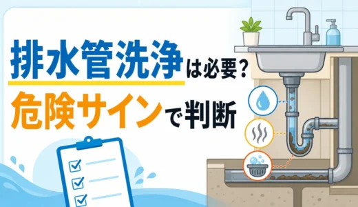 排水管洗浄は本当に必要？頻度・サイン・依頼前の注意点