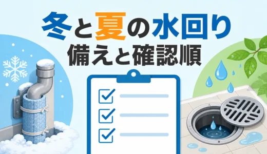 冬と夏の水回りトラブル対策｜凍結・悪臭の予防と異変時の確認順