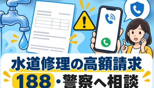 水道修理で高額請求されたら｜188・#9110の使い分けと相談手順